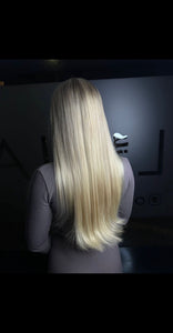 Hår trense extension - Blonde 613 - 100% ægte hår