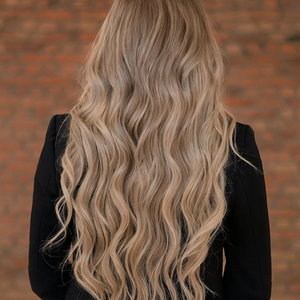 Hår trense extension - Dark Mix Blonde 18/613 - 100% ægte hår